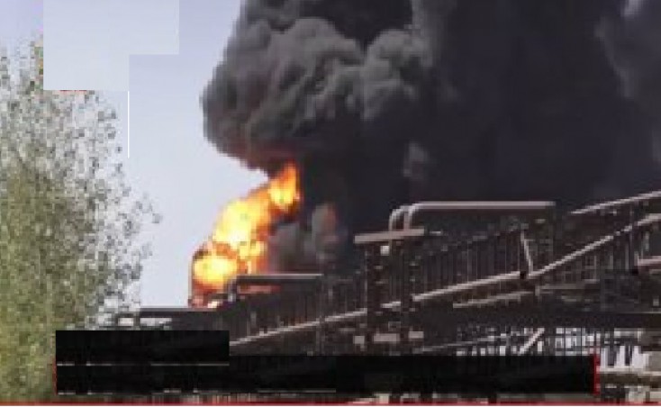 Ermənistanda kimya zavodu yanır - SON DƏQİQƏ