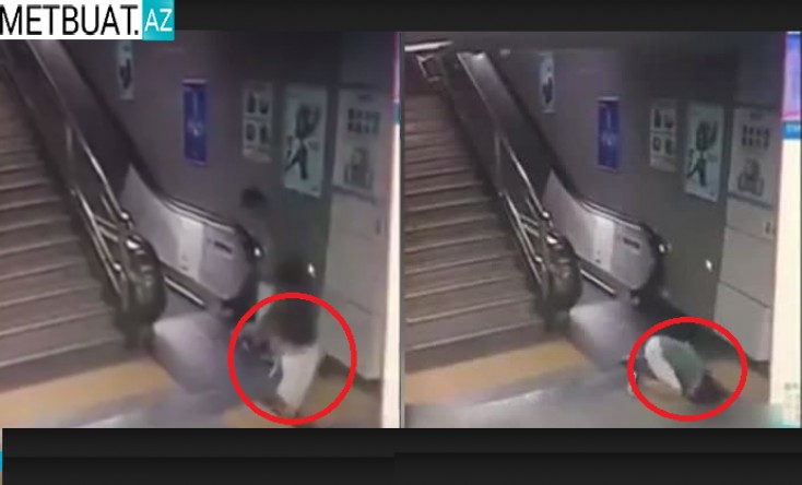 Metroda dəhşət: Sevgilisi anidən boşluğa düşdü və... - Çin / VİDEO