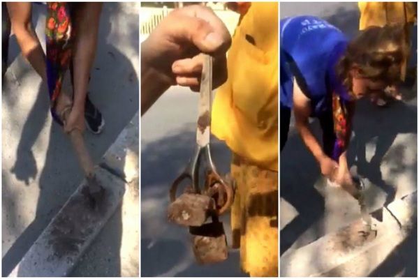 Ev sahibi evində cadu tapdı: Qayçıya bərkidilmiş açarlar – VİDEO