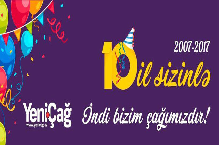 Yenicag.az 10 ilini qeyd edir – Yubiley  