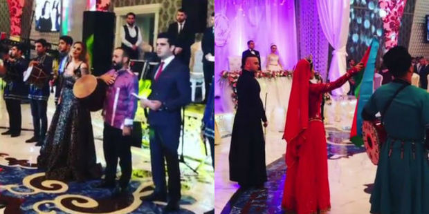 Azərbaycanda toyda maraqlı anlar: Hamı ayağa qalxdı – VİDEO