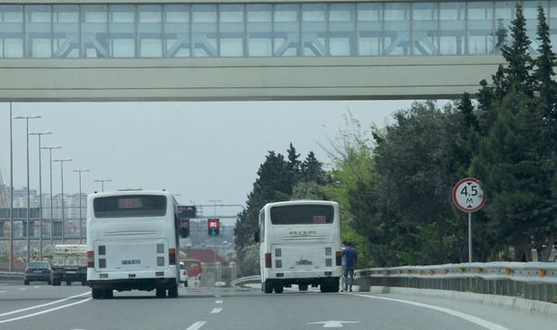 Sumqayıtda avtobus qaçırıldı