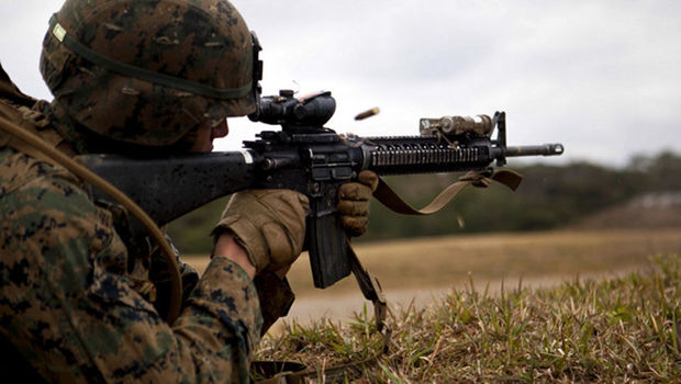 Ordumuz iriçaplı pulemyotlardan atəşə tutuldu