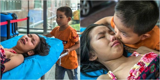 Dünya BU FOTOLARA AĞLADI: Xəstə bacısını tək qoymadı, BU SÖZLƏRİ ÜRƏK PARÇALADI