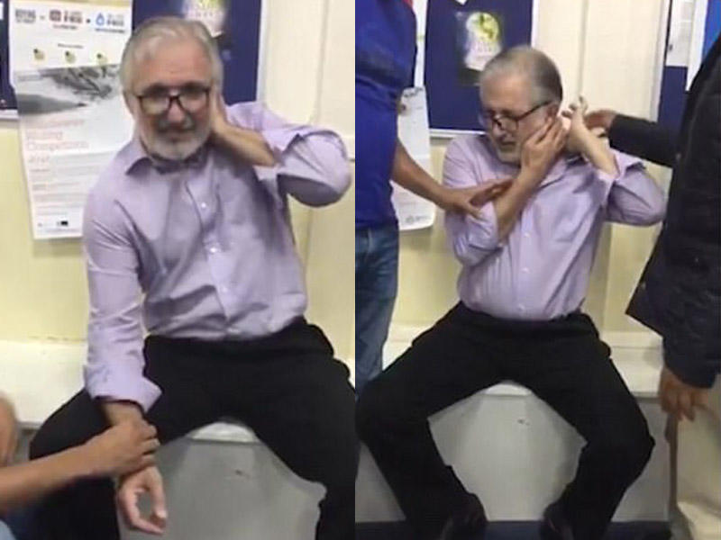 Məscidin imamını bıçaqladılar - VİDEO