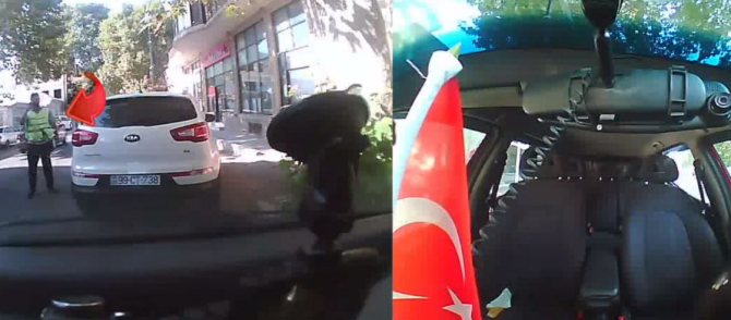 Yol polisindən qeyri-adi xidmət; “07” ilə gəlib cərimə yazıb getdilər (VİDEO)