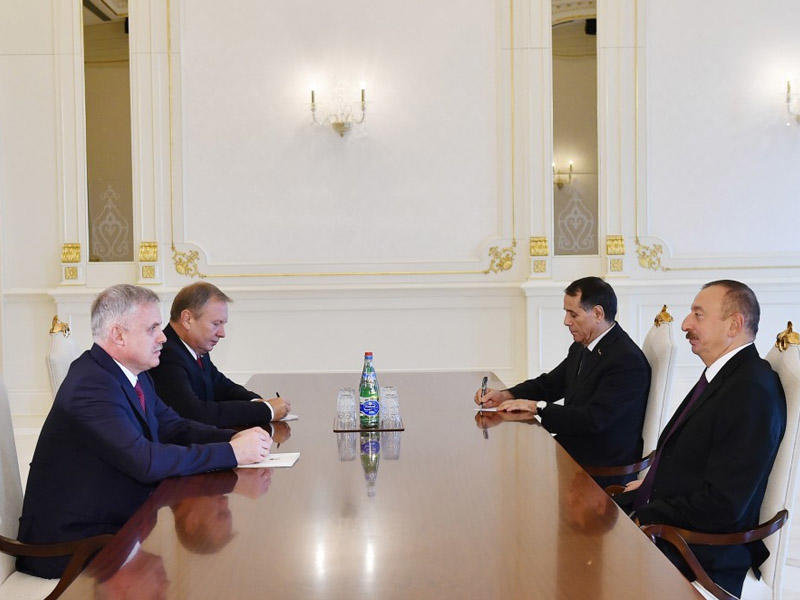 İlham Əliyev Belarus Təhlükəsizlik Şurasının dövlət katibini qəbul etdi - YENİLƏNİB