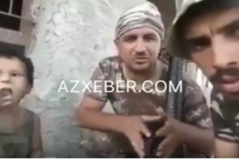 Anası öldürülən azərbaycanlı uşağın şok görüntüləri — 