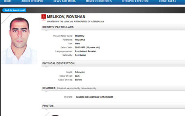İnterpol azərbaycanlını axtarışa verdi
