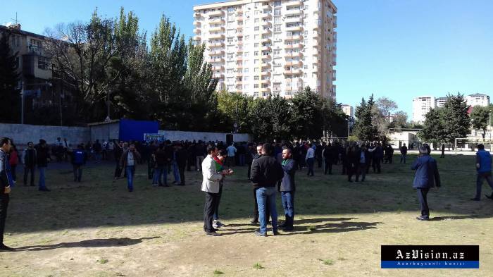 Mitinq başa çatmamış “Məhsul”u tərk etdilər - FOTOLAR+VİDEO