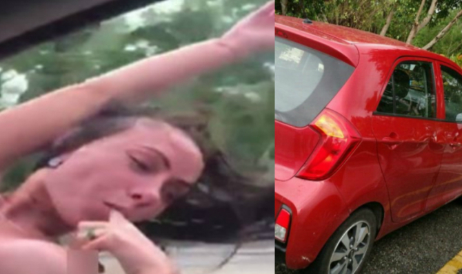 Çılpaq rus turist maşında striptiz göstərəndə faciəvi şəkildə öldü (VİDEO 18+)