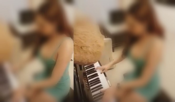 Bakılı qızın bu geyimi, ifası rekord qırır... - VİDEO