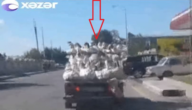 Avtomobili qazlarla doldurub yolda təhlükəli vəziyyət yaratdı - VİDEO