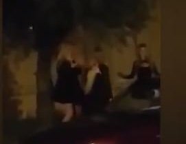 Bakıda gecə vaxtı qızlar içib özlərini biabır etdilər - VİDEO