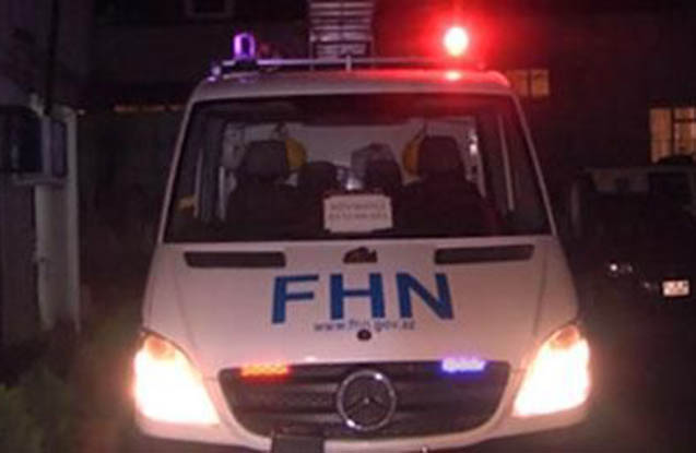 Şabranda minik və yük maşını toqquşub