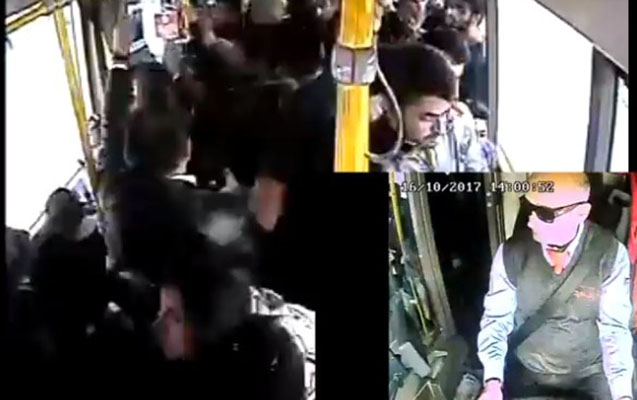 Bakıda sərnişinlər son anda qəzadan xilas olundu - Video