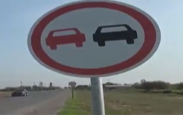 Azərbaycanda yol polisindən qəribə addım - Video