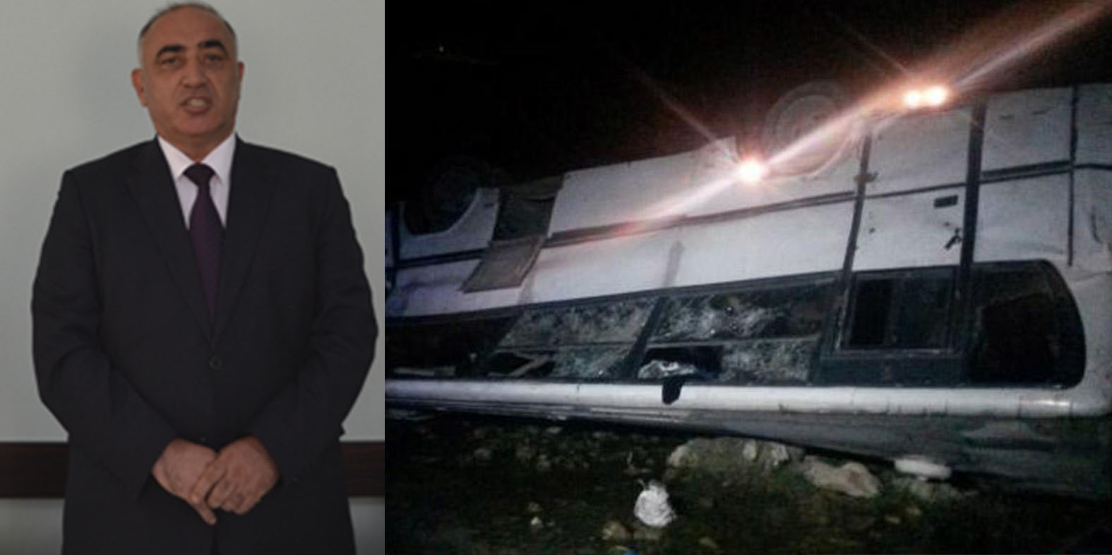 Goranboy icra başçısının zorla işlətdiyi pambıqçıları daşıyan avtobus körpüdən aşıb - XEYLİ SAYDA YARALI VAR