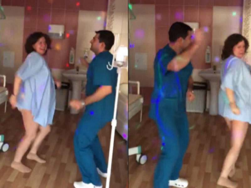 Doğum evində rəqs edən azərbaycanlı həkim danışdı - VİDEO