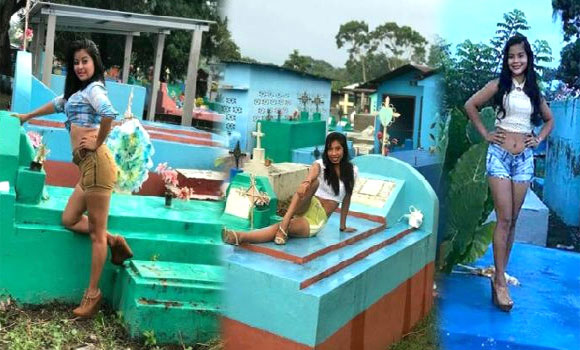 Babalarının qəbrini ziyarət edən yarıçılpaq “gözəlçə”lərə cinayət işi açıldı — FOTO