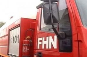 Qaxda mağaza yanıb