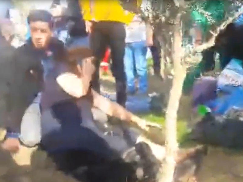 Bakıdakı dəhşətli qəzanın görüntüləri: yaralılar yerə səpələnib - VİDEO