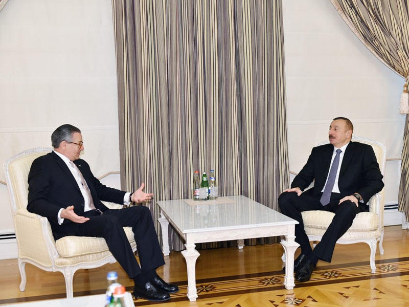 Prezident İlham Əliyev Kosta Rikanın xarici işlər və etiqad nazirini qəbul edib