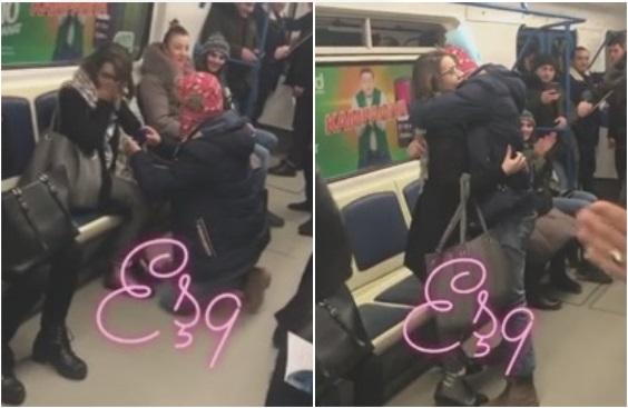 Bakı metrosunda sürpriz evlilik təklifi - video