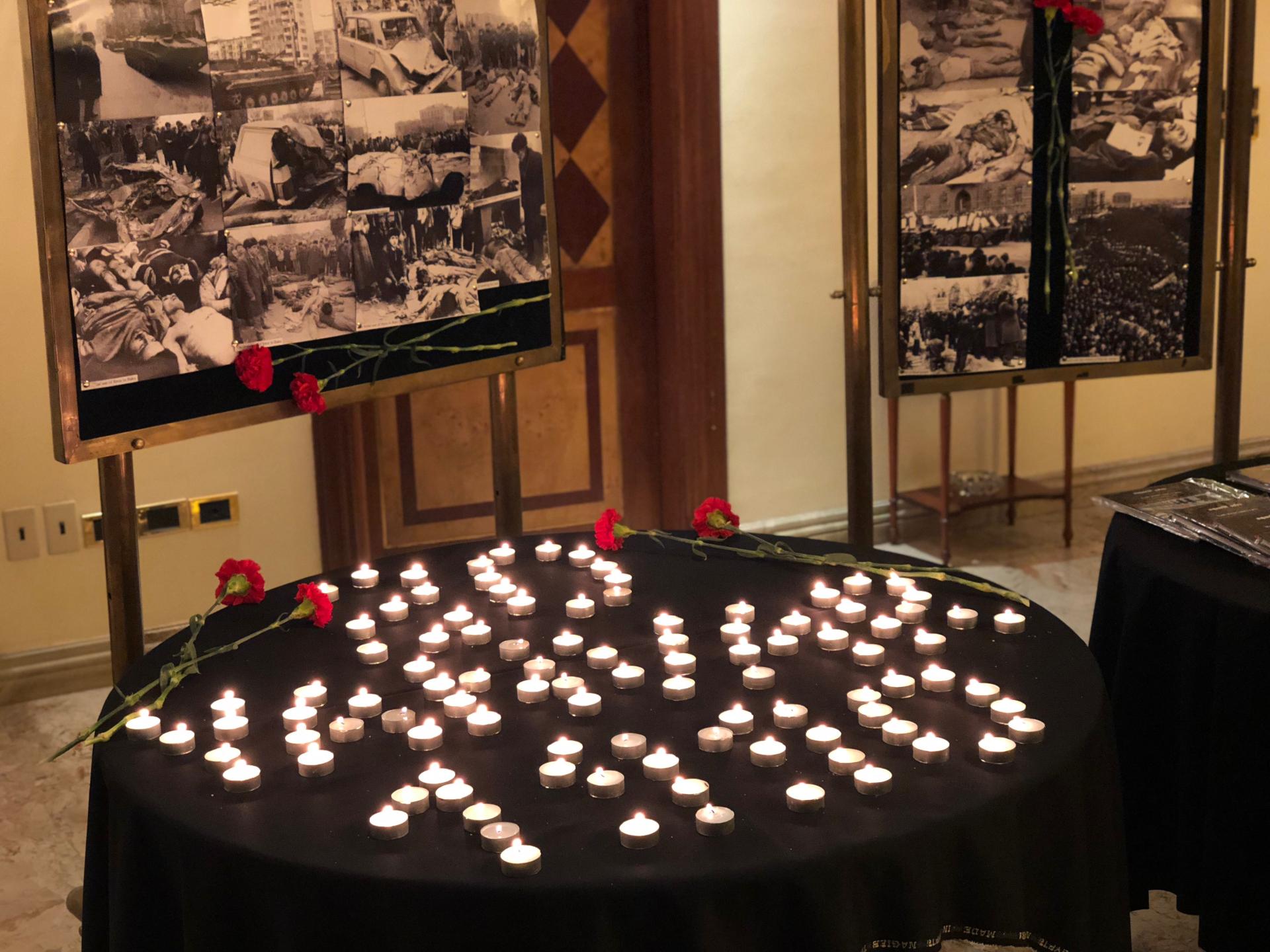 Misirdə 20 Yanvar şəhidləri anılıb (FOTO)