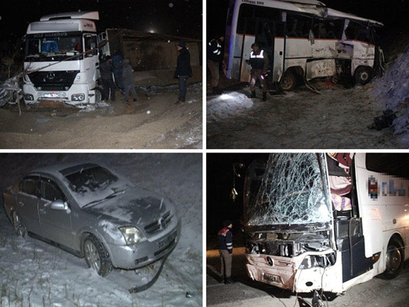 Qəzaya düşənlərə xilas etmək üçün getdi, öz qızı maşının altında qaldı - VİDEO - FOTO