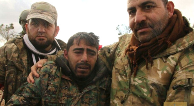 Terrorçular belə təslim oldu - Foto