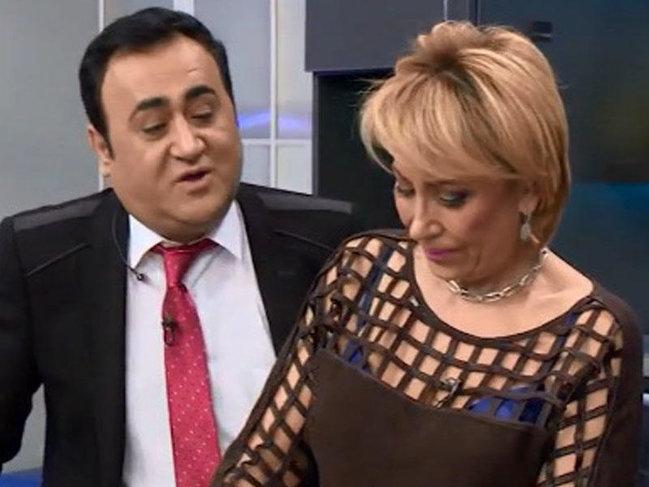Elgizin verilişində BİABIRÇILIQ: Əməkdar artistimizin alt paltarı göründü - FOTOLAR