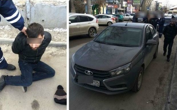 Rusiyada azərbaycanlı avtomobil oğrusu yaxalanıb – VİDEO