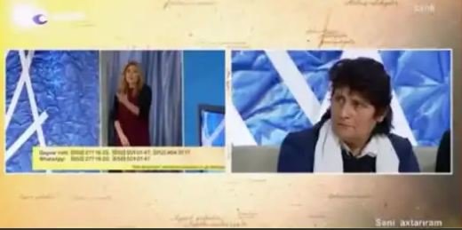 RÜSVAYÇILIQ! Xoşqədəmin verilişində axtardığı oğlu ərindən yox, sevgilisindən imiş - VİDEO