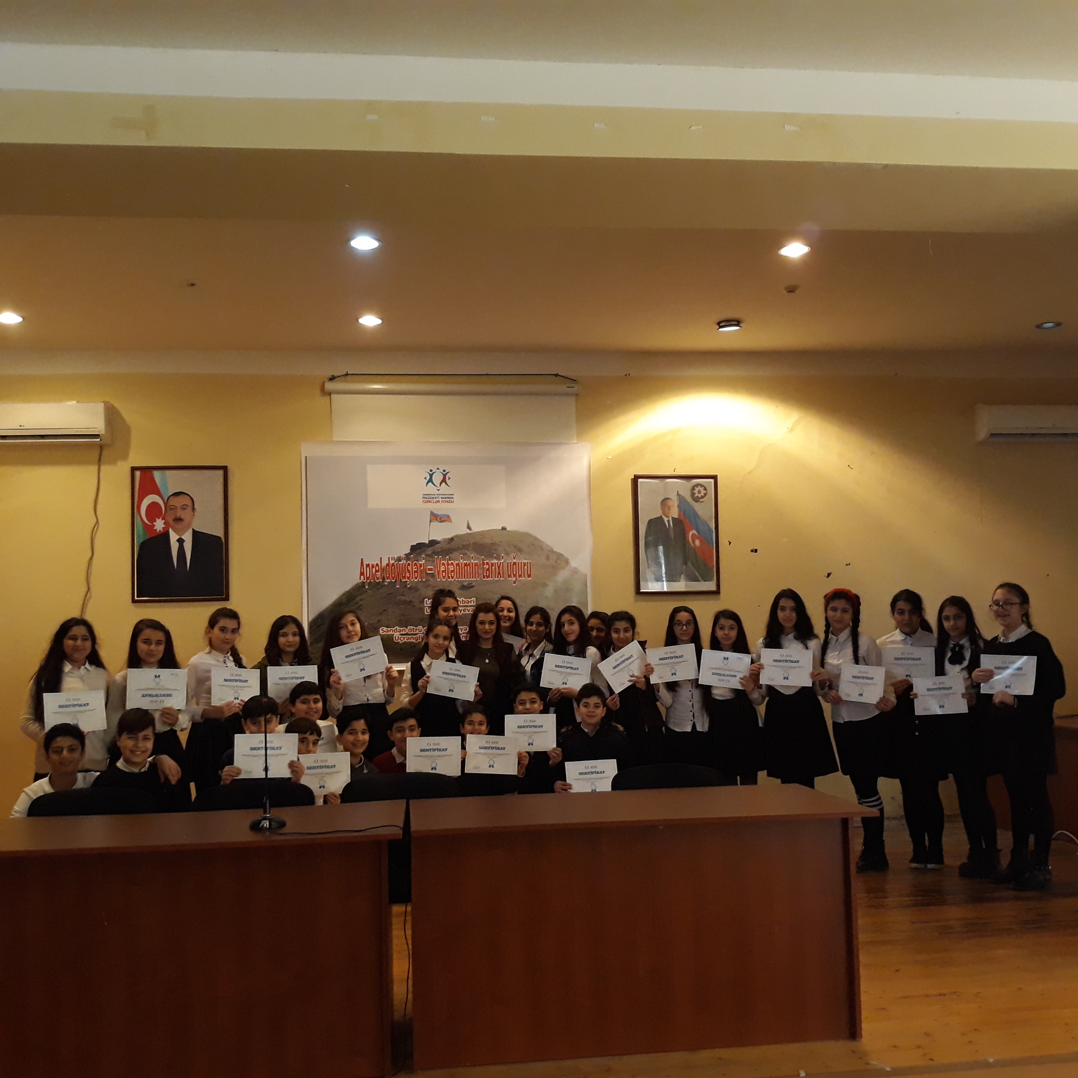 “Aprel döyüşləri – Vətənimin tarixi uğuru” layihəsi yekunlaşıb - FOTOLAR