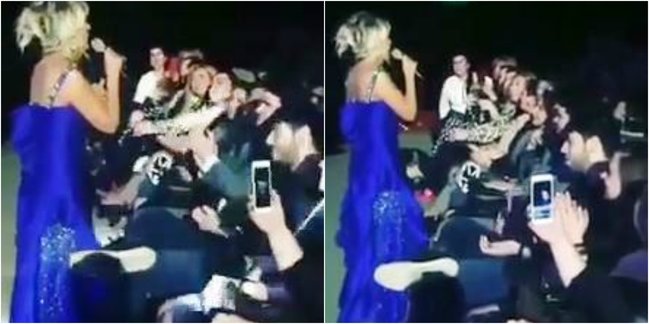 53 yaşlı Brilliant Dadaşovanın oğlundan konsertdə anasına qarşı hörmətsizlik - VİDEO