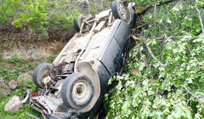 Ermənistanda xarici vətəndaşların olduğu avtomobil dərəyə yuvarlanıb