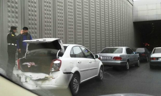 Bakıda zəncirvari qəza