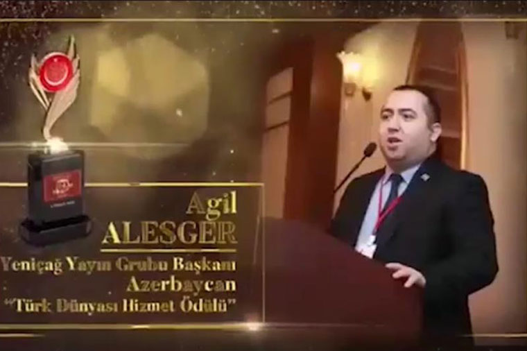 Aqil Ələsgər Türkiyədə “İlin altın adamı” mükafatına layiq görüldü - VİDEO