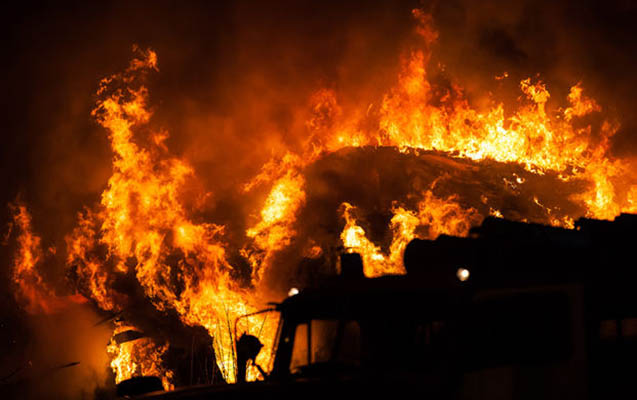 Biləsuvarda yanğın olub