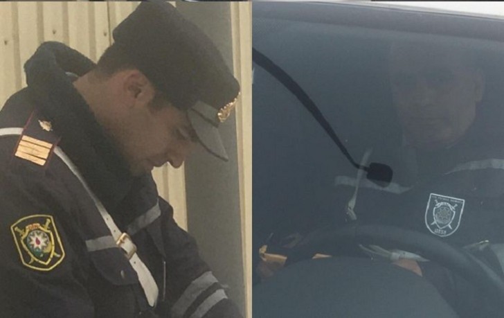 Bakıda yol polisi jurnalistləri təhqir etdi - 99YP463-ün BİABIRÇILIĞI İFŞA EDİLDİ