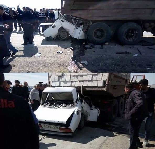 Bakıda dəhşətli qəza: Yuxuya gedən sürücü faciəvi şəkildə can verdi - VİDEO