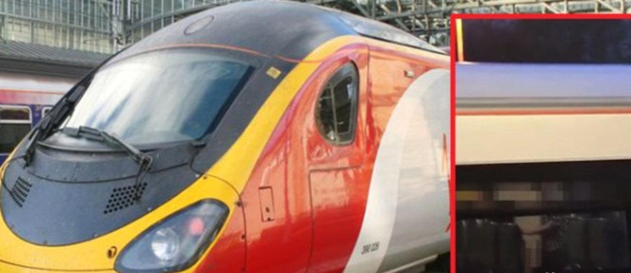 Qatarda əxlaqsız hərəkətlər edən cütlüyü sərnişinlər görüntülədi - Həmin anlar - FOTOLAR