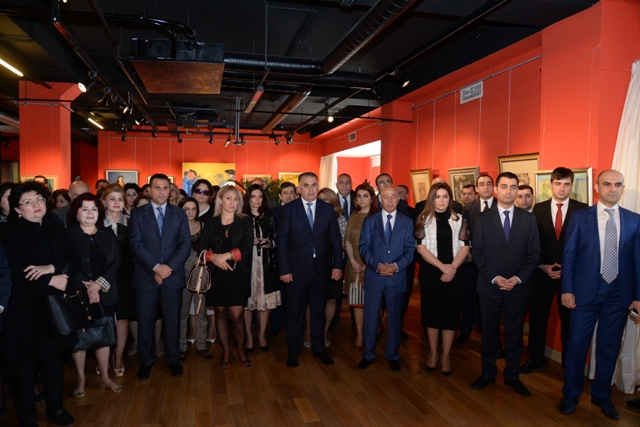 Nəsimi rayonunda Zərifə Əliyevanın anadan olmasının 95 illiyi münasibəti ilə rəsm sərgisinin açılışı olub