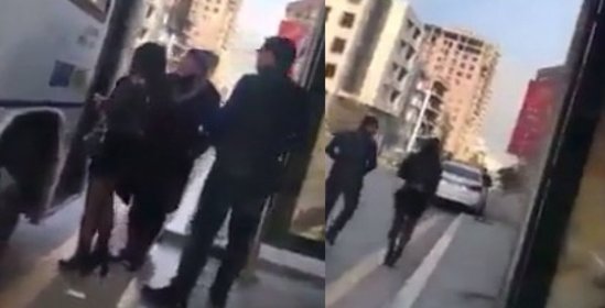 Bakıda varlı oğlan avtobus gözləyən mini ətəkli qızı maşınına mindirib apardı - VİDEO