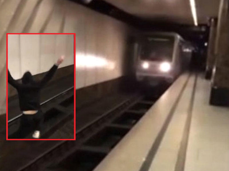 SON DƏQIQƏ:19 yaşlı gənc özünü qatarın önünə atdı - Səbəbi eşidənləri ŞOK ETDİ - VİDEO