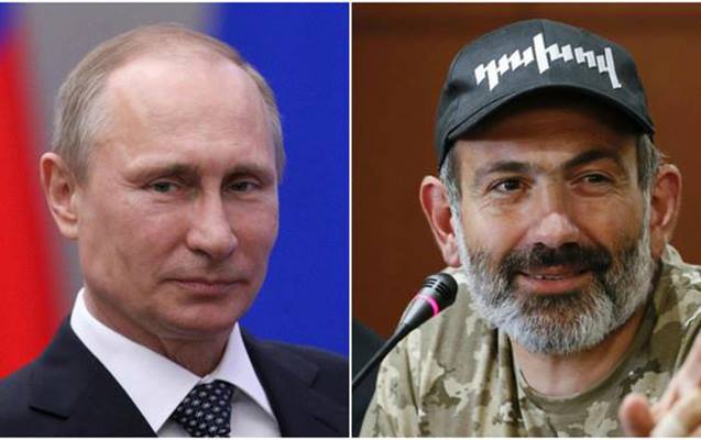 Putin Paşinyanı təbrik etdi