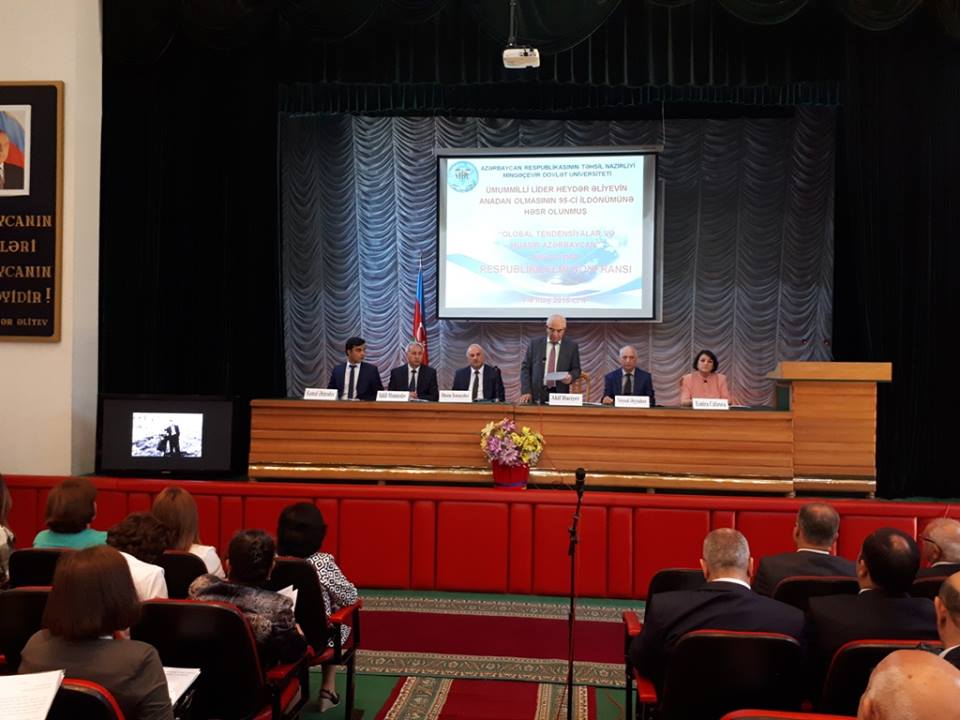 Mingəçevir Dövlət Universitetində Ümummilli lider Heydər Əliyevin anadan olmasının 95-ci ildönümünə həsr olunmuş  Respublika Elmi Konfransı keçirildi