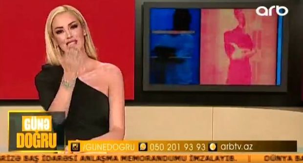 Türkiyəli müğənni ARB TV-nin efirində aparıcılıq etdi – VİDEO + FOTO