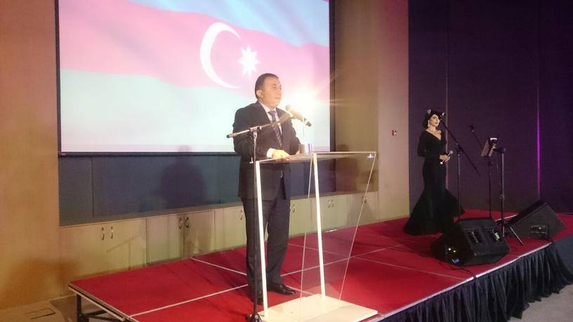 Daşqın Şikarov İkinci Dünya Müharibəsinin ildönümünə həsr olunmuş tədbirdə çıxış edib - DUBAYDA